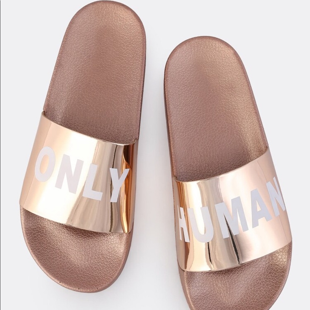 Only Human Rose Gold Sandals